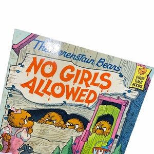 Berenstain Bears Vintage book No girls allowed